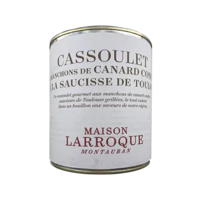 Cassoulet au confit de canard 2 personnes (manchons)