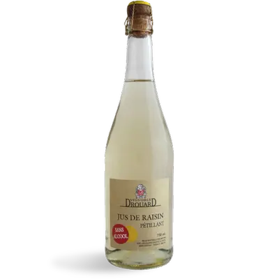 Jus de Raisin Blanc Pétillant Sans alcool