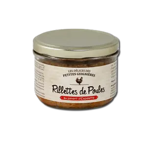 Rillettes de poule au piment d'Espelette